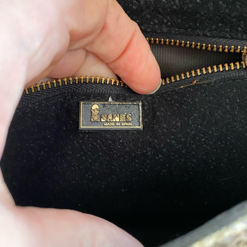 Vintage 1970s Sanes Python Clutch - Picture 3 of 6